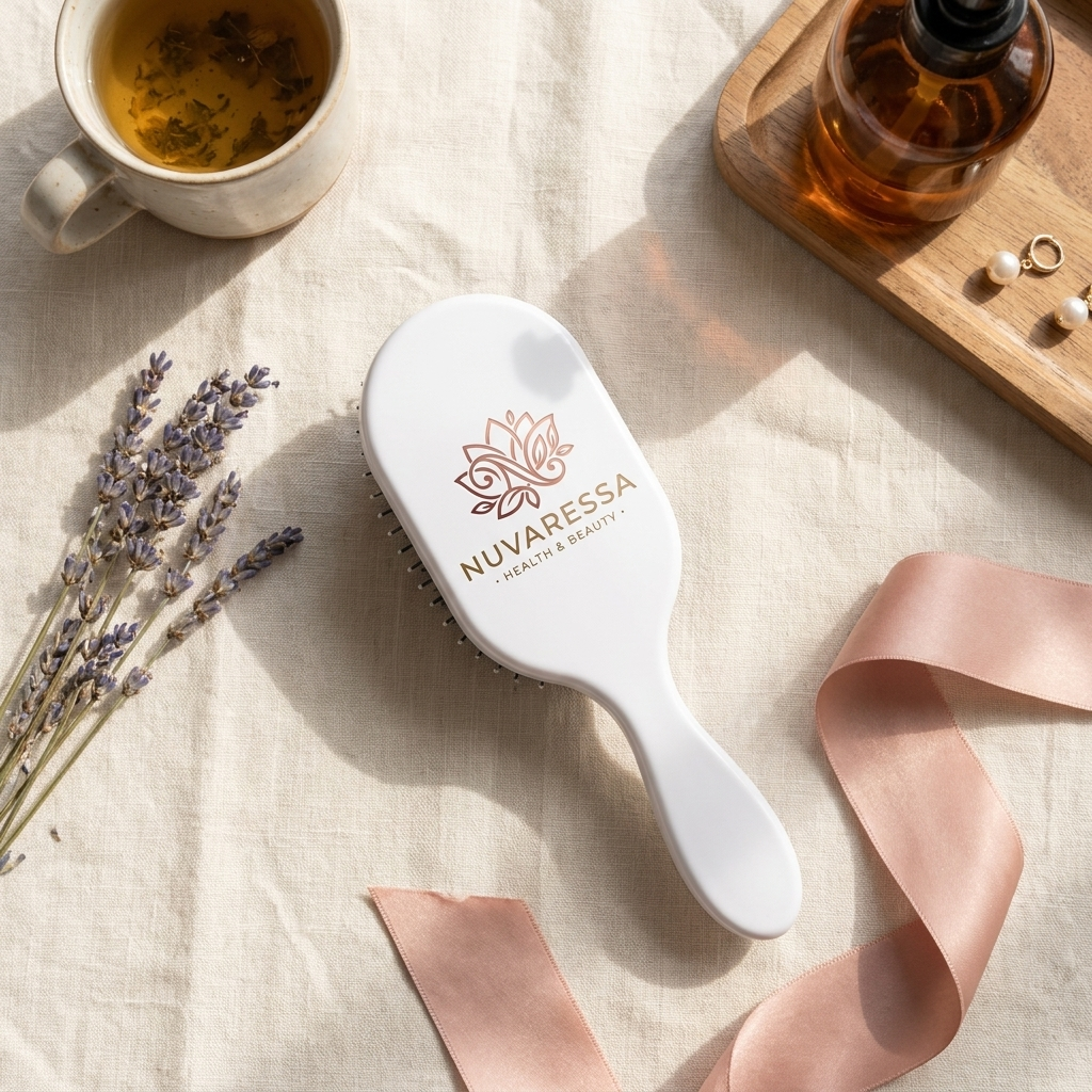 Nuvaressa™ Air Cushion Hair Styling Brush - flat lay