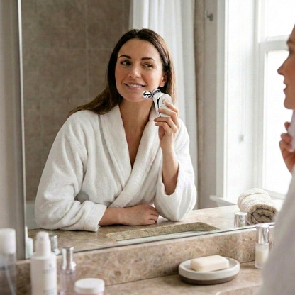 Nuvaressa EMS Microcurrent Facial Massager - lifestyle