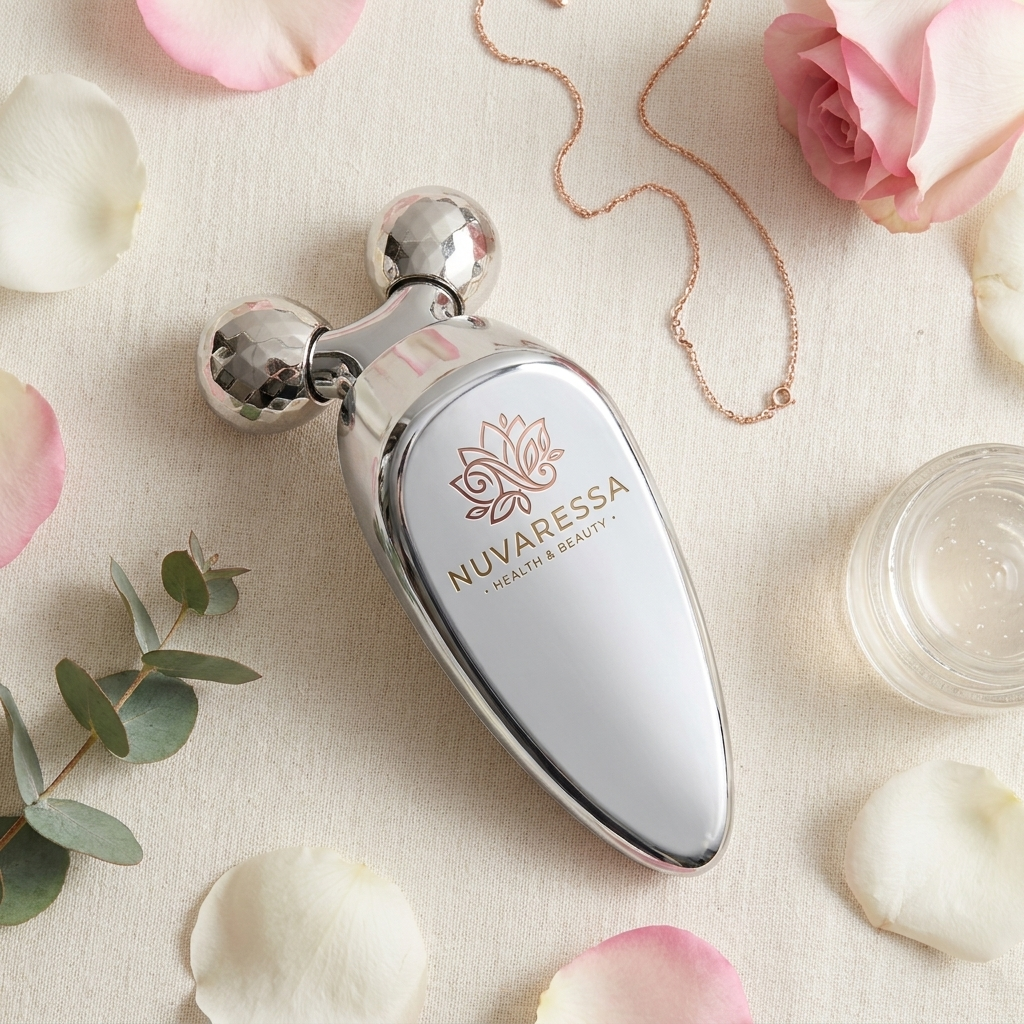 Nuvaressa EMS Microcurrent Facial Massager - flat lay
