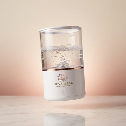 Nuvaressa Makeup Brush Cleaner floating hero shot