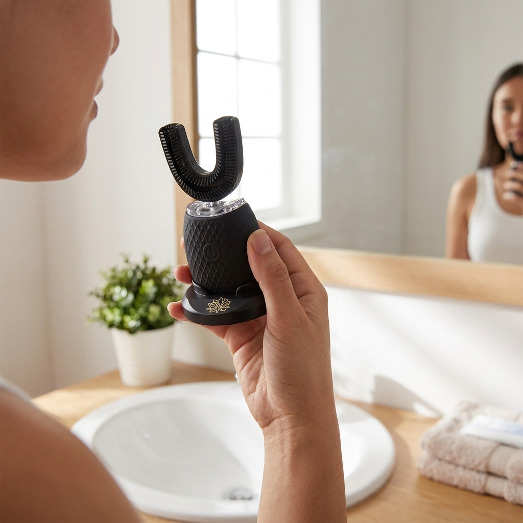 Nuvaressa™ U-Shaped Electric Toothbrush - lifestyle