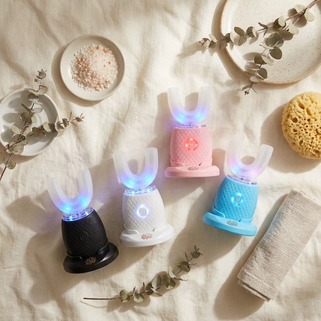 Nuvaressa™ U-Shaped Electric Toothbrush - flat lay