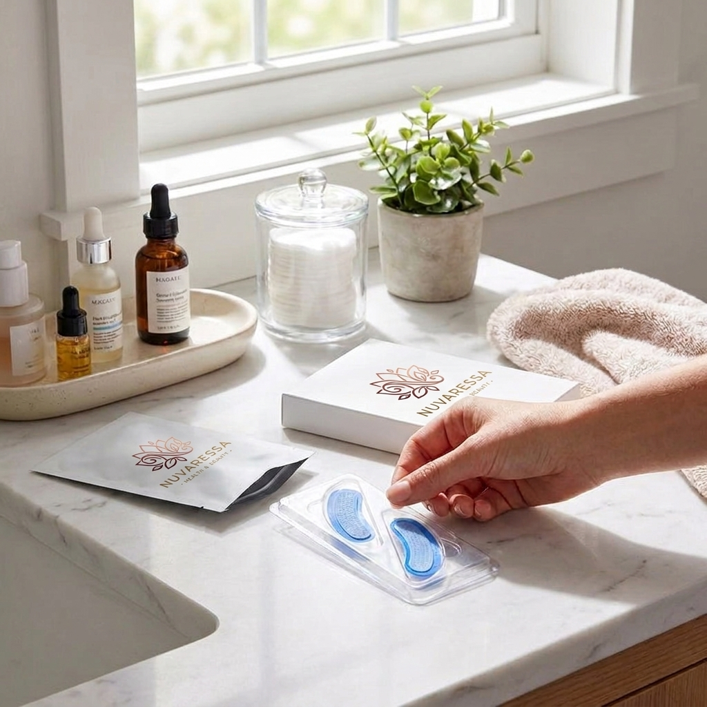 Nuvaressa™ Nourishing Eye Care Patches - marble vanity