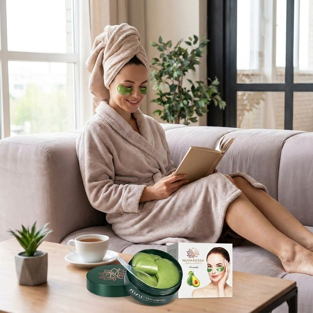 Nuvaressa™ Avocado Hydrating Eye Patches - lifestyle