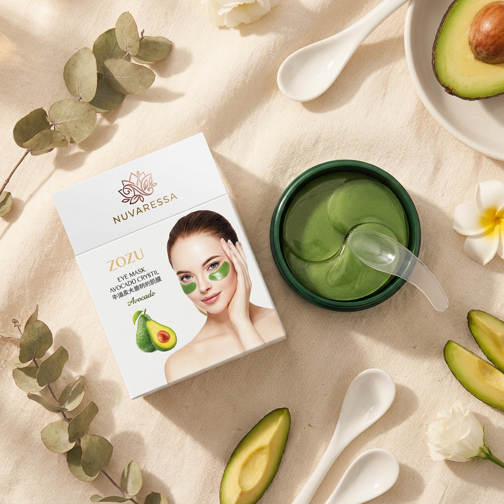 Nuvaressa™ Avocado Hydrating Eye Patches - flat lay