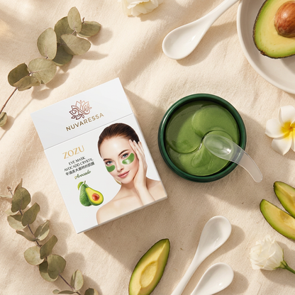 Nuvaressa™ Avocado Hydrating Eye Patches - flat lay