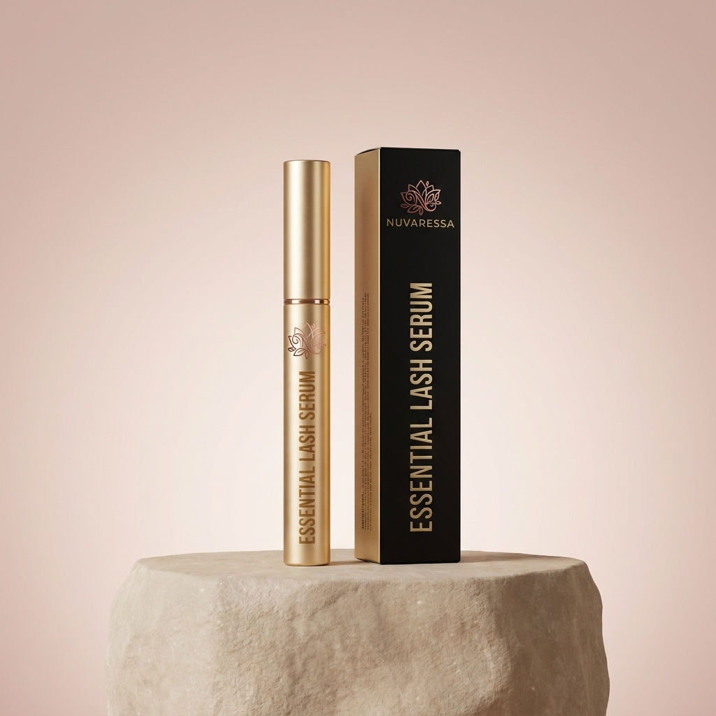 Nuvaressa™ Lash Care Conditioning Serum - stone pedestal display