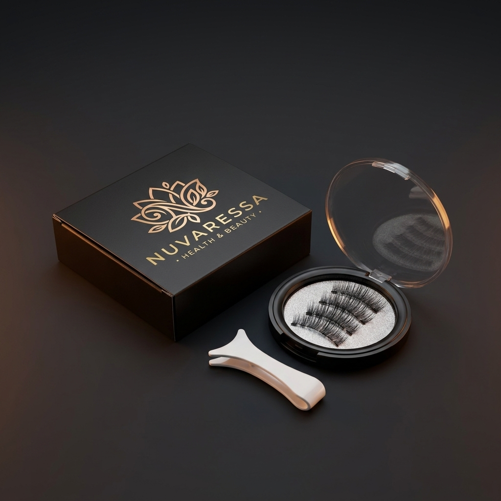 Nuvaressa™ Magnetic False Eyelashes - close-up detail