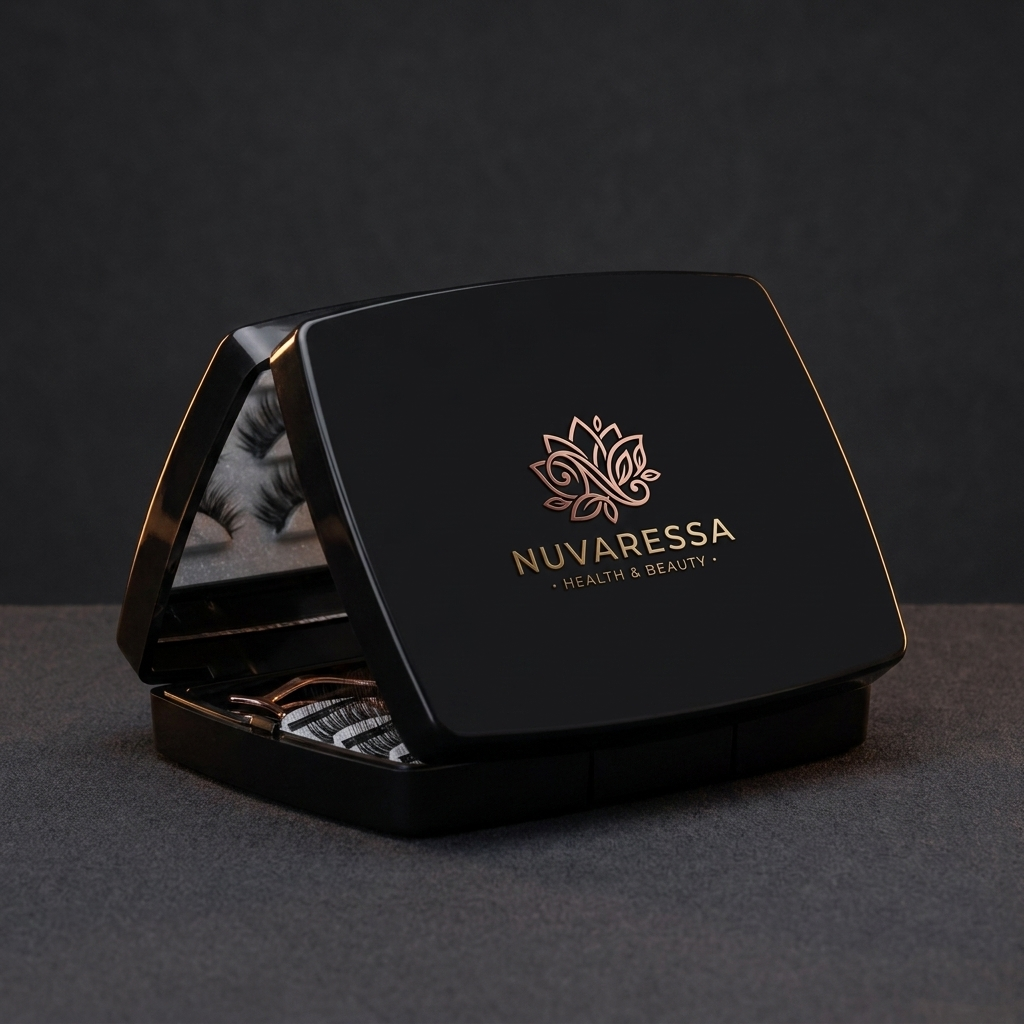 Nuvaressa™ Magnetic Eyelash Set with Clip - close-up detail