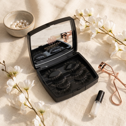 Nuvaressa™ Magnetic Eyelash Set with Clip - flat-lay