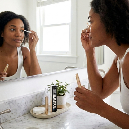 Nuvaressa™ Lash Care Conditioning Serum - lifestyle in use